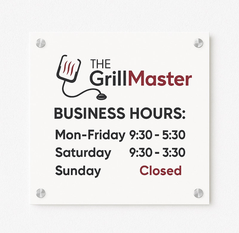 Custom Business Hours Sign image 0