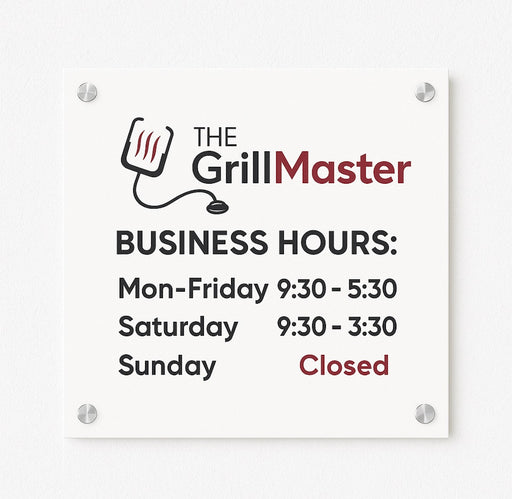 Custom Business Hours Sign image 0