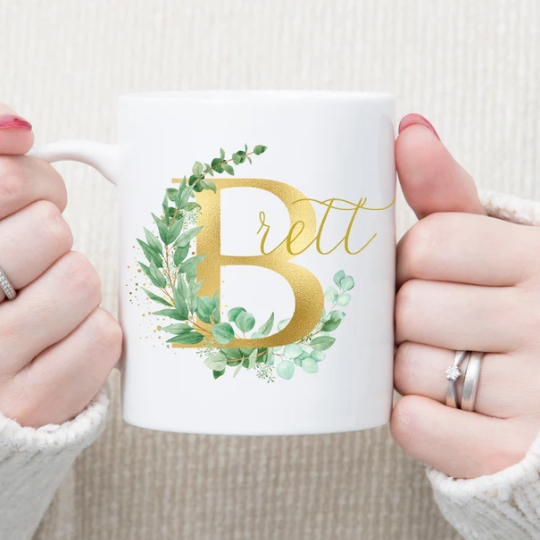 Custom Monogram Name Mug