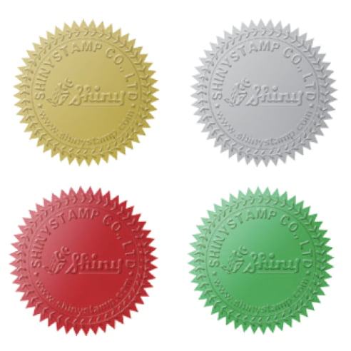 Embossing Stickers (50mm Gold) image 0