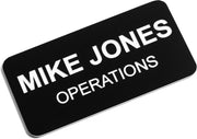 Custom Acrylic Name Badges - Personalised Acrylic Name Tag with 3 Lines of Custom Text and Magnet Backing 65mm x 25mm image 9