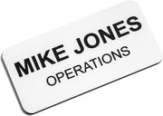 Custom Acrylic Name Badges - Personalised Acrylic Name Tag with 3 Lines of Custom Text and Magnet Backing 65mm x 25mm image 8