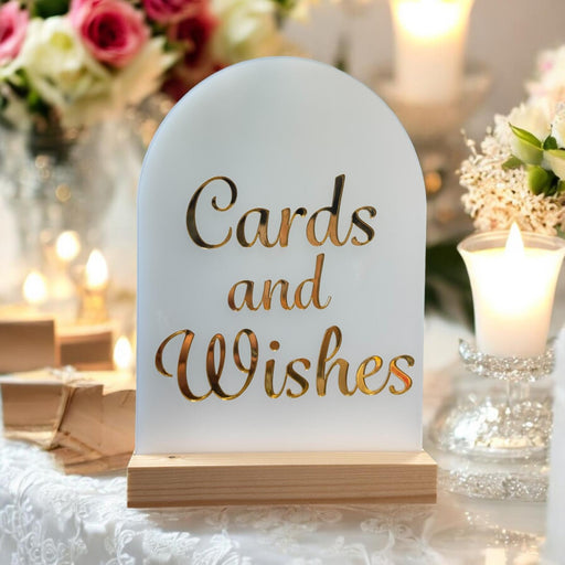 Wedding Cards & Wishes A5 Sign image 0