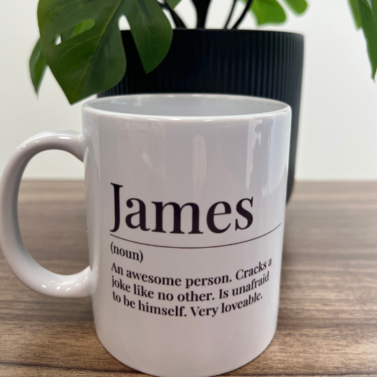 custom name mug