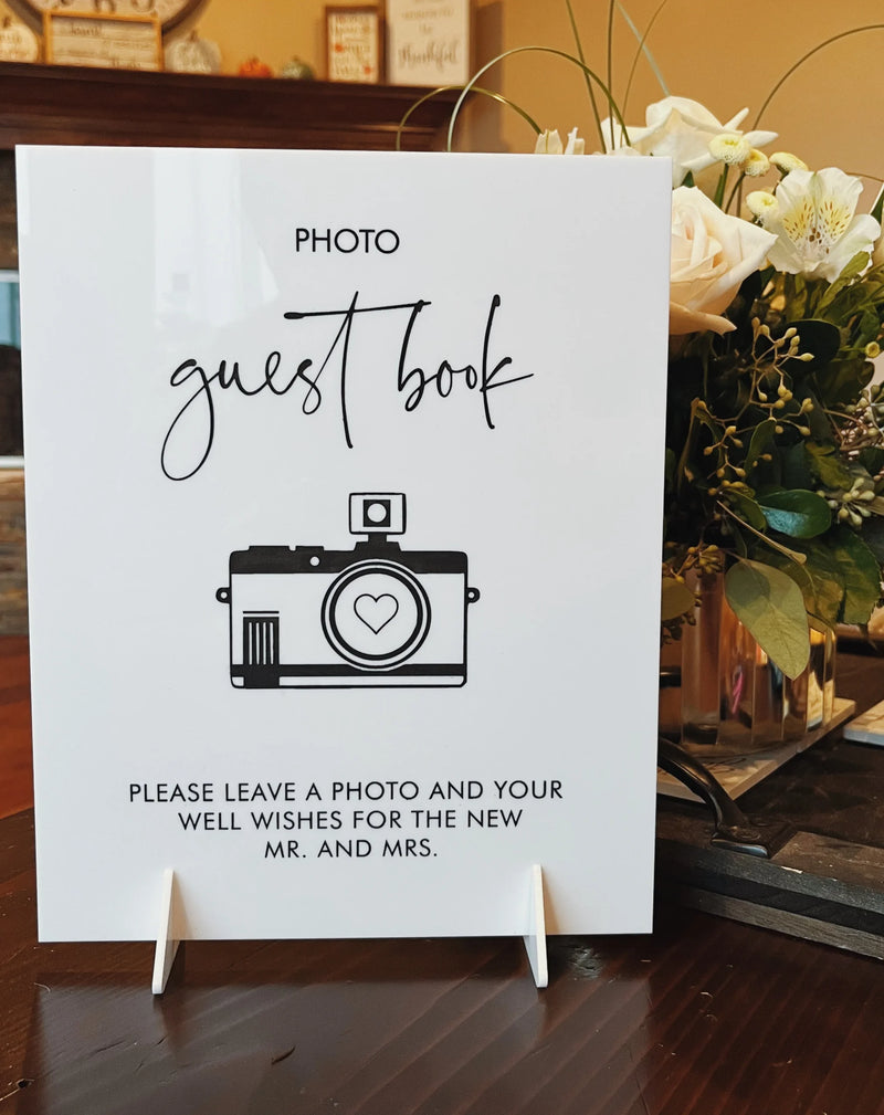 Acrylic Wedding Signs Decor Signage Guest Book image 4
