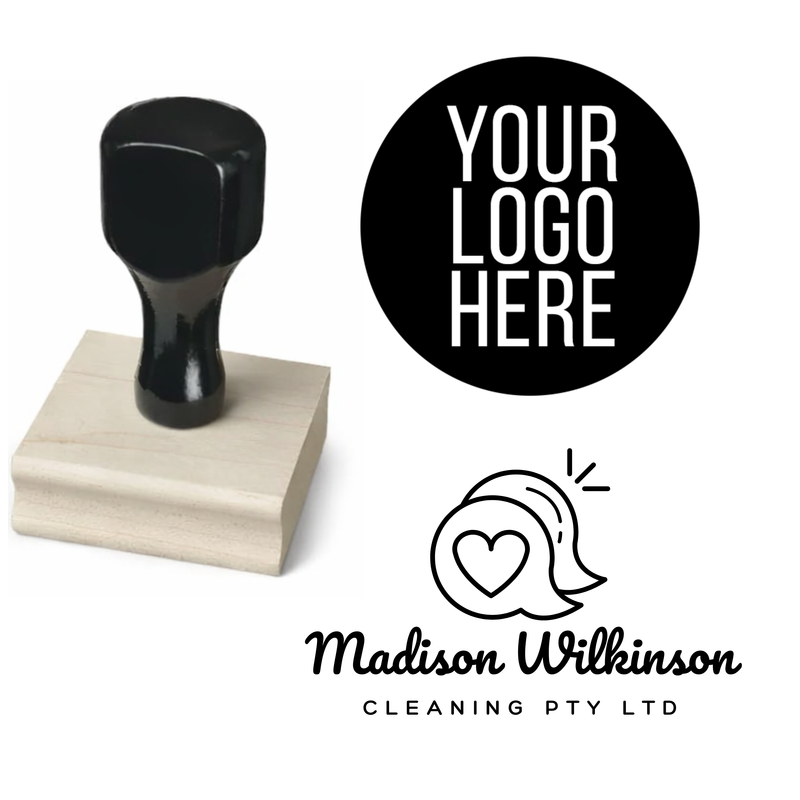 Wood Stamp - 85x85mm